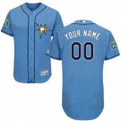 Men's Custom Tampa Bay Rays Light Blue ized Flexbase Jersey