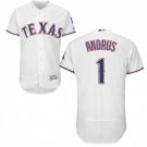 Men's Elvis Andrus Texas Rangers White Flexbase Jersey
