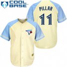 Men's Kevin Pillar Toronto Blue Jays Cream Vintage Cool Base Jersey