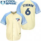 Men's Marcus Stroman Toronto Blue Jays Cream Vintage Cool Base Jersey