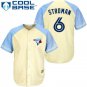 Men's Marcus Stroman Toronto Blue Jays Cream Vintage Cool Base Jersey