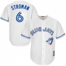 Men's Marcus Stroman Toronto Blue Jays White Cooperstown Jersey