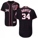 Men's Bryce Harper Washington Nationals Navy Blue Flexbase Jersey