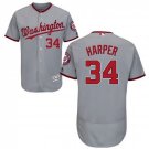 Men's Bryce Harper Washington Nationals Grey Flexbase Jersey