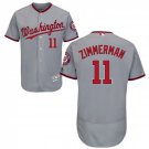 Men's Ryan Zimmerman Washington Nationals Grey Flexbase Jersey