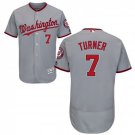 Men's Trea Turner Washington Nationals Grey Flexbase Jersey