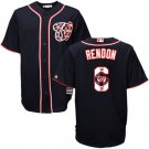 Men Anthony Rendon Washington Nationals Navy Team Logo Fashion Jersey