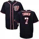 Men's Trea Turner Washington Nationals Navy Team Logo Fashion Jersey