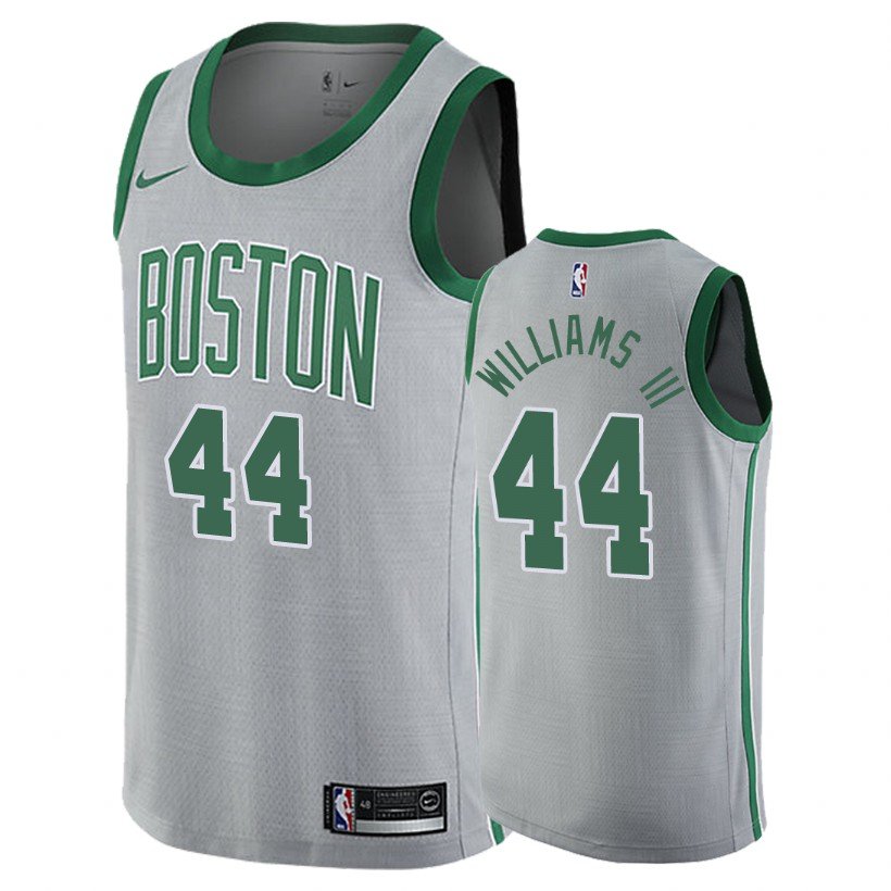 Boston Celtics Robert Williams III #44 Gray City Stitched Jersey