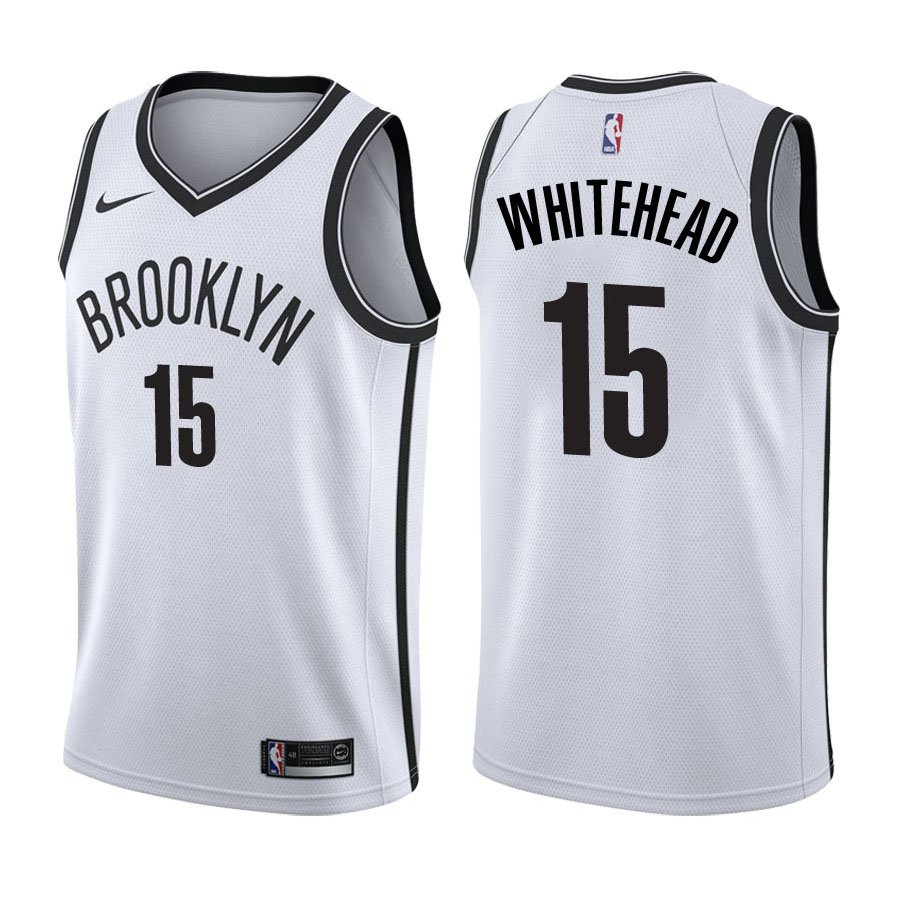 Brooklyn Nets Isaiah Whitehead #15 White Stitched Jersey