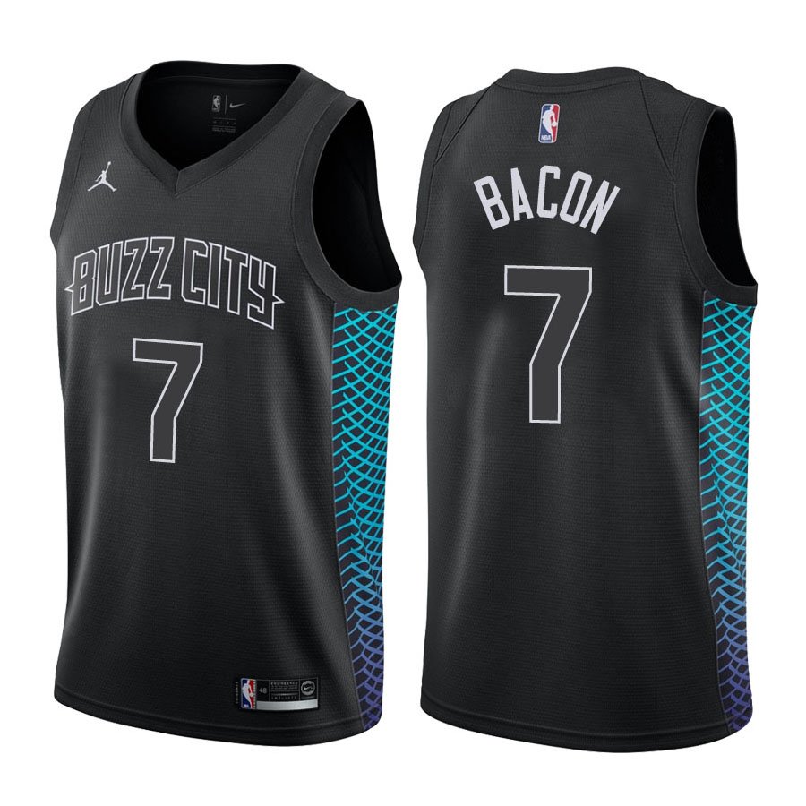 Charlotte Hornets Dwayne Bacon #7 Black City Edition Stitched Jersey