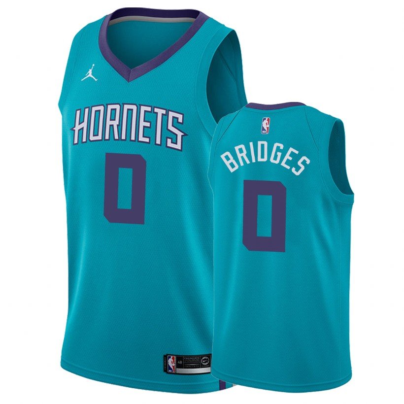 Charlotte Hornets Miles Bridges #0 Teal Icon Edition Stitched Jersey