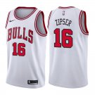 Chicago Bulls Paul Zipser #16 White Stitched Jersey