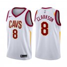 Cleveland Cavaliers Jordan Clarkson #8 White Stitched Jersey