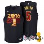 JR Smith Cavaliers #5 2016 Finals Champions Black Stitched Jersey