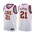 Cleveland Cavaliers Kendrick Perkins #21 White Stitched Jersey