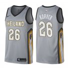 Cleveland Cavaliers Kyle Korver #26 Gray City Edition Stitched Jersey