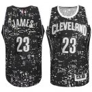 Cleveland Cavaliers #23 LeBron James City Lights Black Jersey