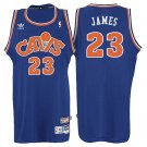 LeBron James Cavaliers #23 Blue Hardwood Classic Stitched Jersey