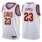 Cleveland Cavaliers LeBron James #23 White Stitched Jersey