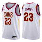 Cleveland Cavaliers LeBron James #23 White Stitched Jersey