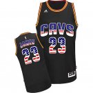 LeBron James Cavaliers #23 American flag Editon Stitched Jersey