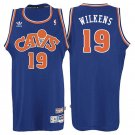 Lenny Wilkens Cavaliers #19 Blue Hardwood Classic Stitched Jersey
