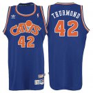 Nate Thurmond Cavaliers #42 Blue Hardwood Classic Stitched Jersey
