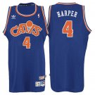 Ron Harper Cavaliers #4 Blue Hardwood Classic Stitched Jersey