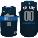 2017 Mens Dallas Mavericks Alternate Navy Custom Stitched Jersey