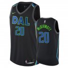 Dallas Mavericks Doug McDermott #20 Black City Stitched Jersey
