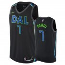Dallas Mavericks Dwight Powell #7 Black City Stitched Jersey