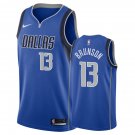 Dallas Mavericks Jalen Brunson #13 Blue Icon Stitched Jersey