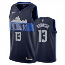 Dallas Mavericks Jalen Brunson #13 Navy Statement Stitched Jersey