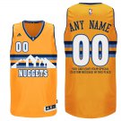 2017 Mens Denver Nuggets Alternate Gold Custom Stitched Jersey