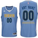 2017 Mens Denver Nuggets Road Light Blue Custom Stitched Jersey