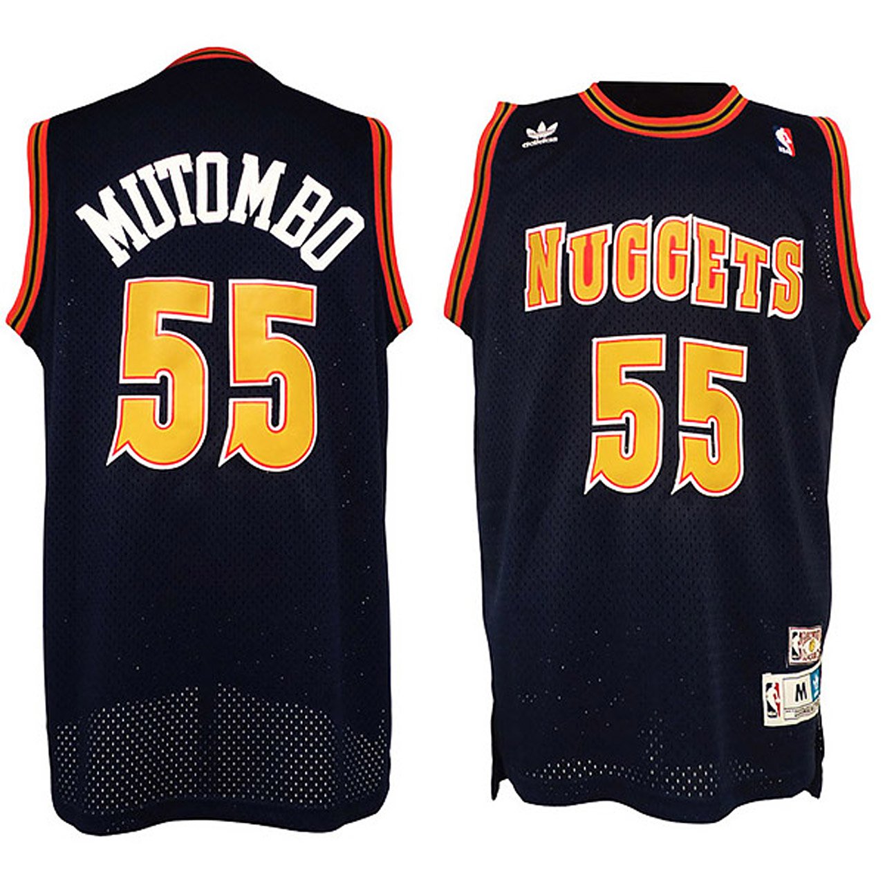Dikembe Mutombo Nuggets #55 Classics Black Stitched Jerseys