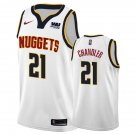 2018-19 Denver Nuggets Wilson Chandler #21 White Stitched Jersey