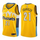Denver Nuggets Wilson Chandler #21 Yellow Statement Stitched Jersey