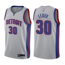 Detroit Pistons Jon Leuer #30 Gray Statement Stitched Jersey