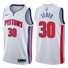 Detroit Pistons Jon Leuer #30 White Stitched Jersey