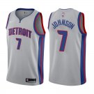 Detroit Pistons Stanley Johnson #7 Gray Statement Stitched Jersey
