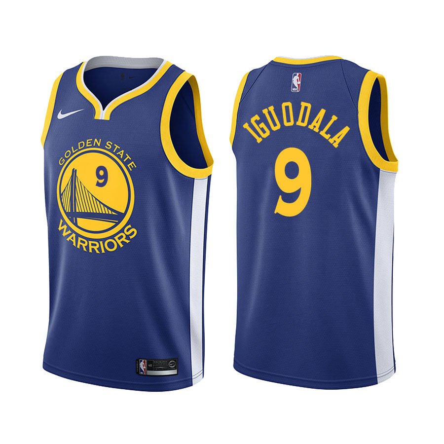 Golden State Warriors Andre Iguodala #9 Royal Icon  Jersey