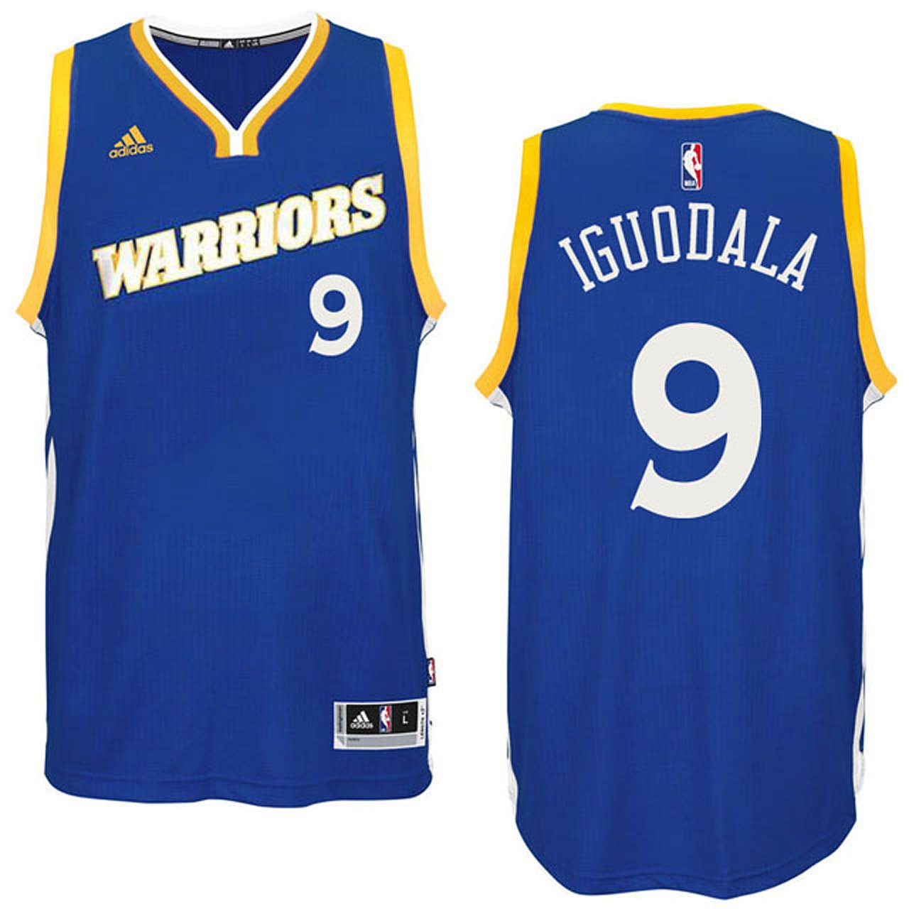 Warriors Royal Crossover Alternate Stitched Jersey - Andre Iguodala