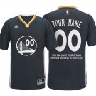 2017 Mens Golden State Warriors Alternate Black Custom Stitched Jersey