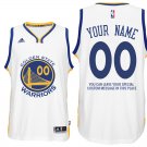 2017 Mens Golden State Warriors Home White Custom Stitched Jersey