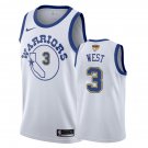 Golden State Warriors David West #3 White 2018 Finals Classic Jersey