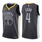 Golden State Warriors Quinn Cook #4 Black The Town Statement Jersey