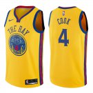 Golden State Warriors Quinn Cook #4 Gold City Stitched Jersey