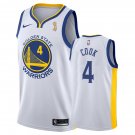 Golden State Warriors Quinn Cook #4 White 2018 Champs Stitched Jersey